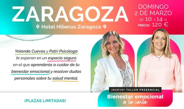 Taller presencial Zaragoza: Bienestar emocional a la carta (2/mar/25)